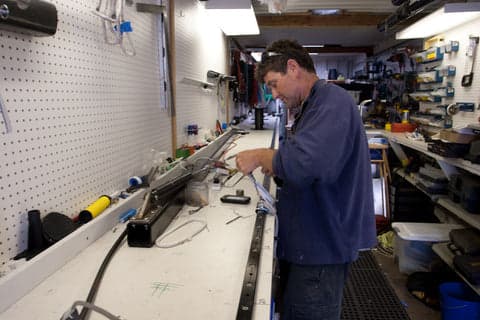 Panda Rigging workshop floor at Sugar Dock, Richmond